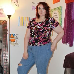 Plus Size Floral Top